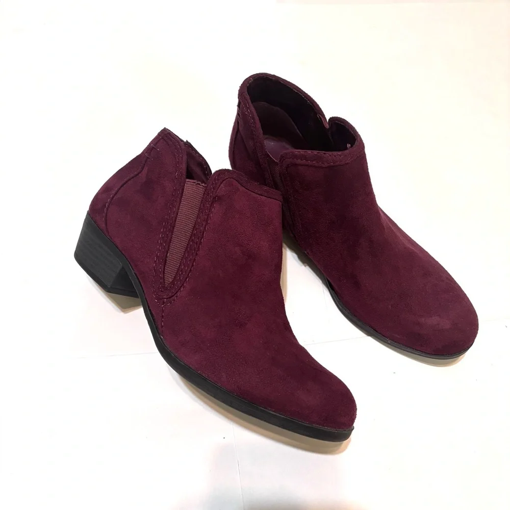 Maurices Women's Burgundy Ankle Boots